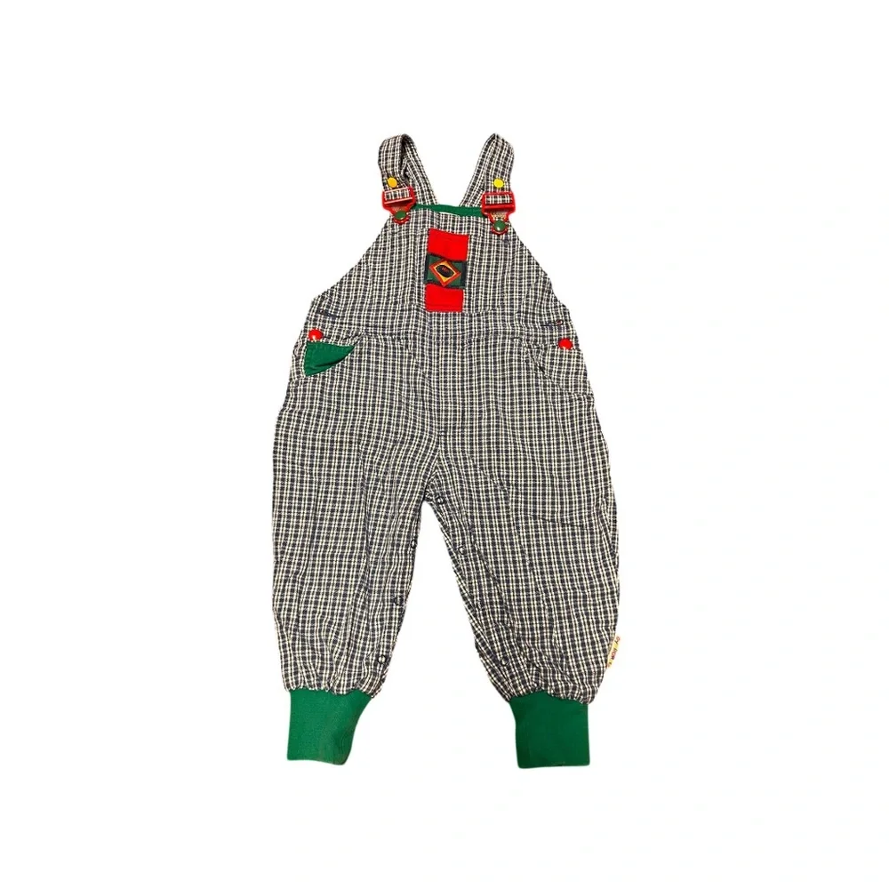 Vintage Gymboree rainbow tag overalls one piece size small 1-2 years old